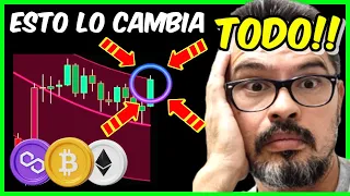 ⭕️URGENTE⭕️BITCOIN a punto de DAR una SEÑAL MUY ALCISTA❗️❗️ Análisis BITCOIN - ETH - MATIC (Polygon)