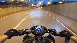 Fully straight piped Z900 // Pure Sound // evening ride