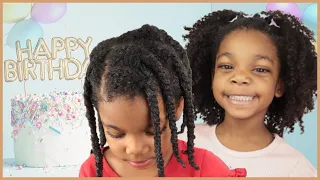 Zora's birthday TWIST OUT | Kids natural hair
