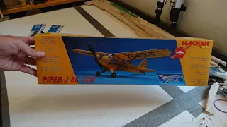 01 Piper Cub RC Conversion   Unboxing