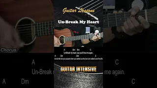 Un-Break My Heart - Toni Braxton | Guitar Tutorial Chords - Guitar Lessons  #guitar #guitartutorial