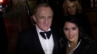 EXCLUSIVE : Salma Hayek and Francois Henri Pinault at the Boucheron party during 2019 Paris Menswear