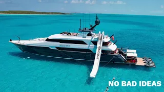 Explore the $20 Million Interior Refit of the 160’ SuperYacht Trinity NO BAD IDEAS, $225,000 a Week!