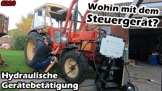 Das Steuergerät und die Montage... | Hydraulische Gerätebetätigung | IHC 633 | Stahlwerk | Mr. Moto