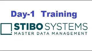 STIBO training Day1 || Master Data Management || MDM||MASTER DATA MANAGEMENT||PIM || #StiboSystems