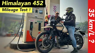 2024 Royal Enfield Himalayan 450 Mileage Test ⛽️: Unexpected Results !! Himalayan 452 Ride Review