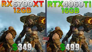 RX 6700 XT 12GB vs RTX 4060 Ti 16GB | Tested in 15 games