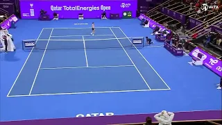 Incredible Tweener winner from Zheng Qinwen 🔥 #wta #tennis