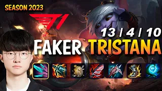 T1 Faker TRISTANA vs YONE Mid - Patch 13.19 KR Ranked