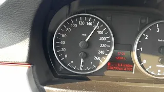 BMW 318i E90 129 PS 0-200 km/h acceleration