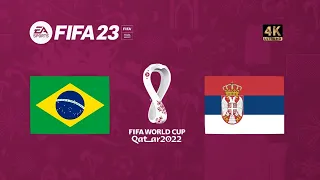 FIFA 23 Gameplay | Brasil x Sérvia | Copa do Mundo Qatar 2022 | Final [4K 60FPS]