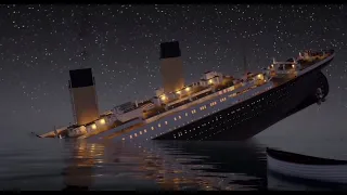Титаник тонет в ускоренном времени.
