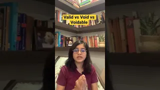 Valid vs Void vs Voidable (Contract Law)