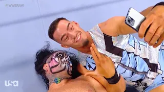 Austin Theory RAW Debut And Attacks Jeff Hardy (WWE RAW 10/4/21)