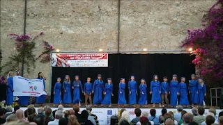 Children and youth vocal studio "MOMO" at festival "Grand Alegria 2019" Calella, Spain