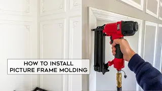 How To Install Picture Frame Molding On Walls