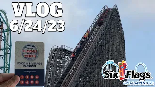 New Flavors of the World at Six Flags Great Adventure! | Vlog 6/24/23