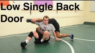 Low Single Leg Back Door Takedown: Basic Wrestling and BJJ Moves and Technique For Beginners