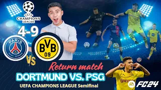 PSG vs Borussia Dortmund 🔥 || The Return Match || UEFA Champions League || EA FC 24 Gameplay