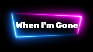 Lyrics | When I'm Gone - Maria Sur | Sweden - Melodifestivalen 2024