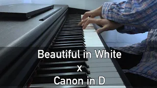 Beautiful in White x Canon in D (Piano Cover)