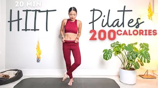 Crazy HIIT Pilates Workout | 20 Min Calories Fat Burning