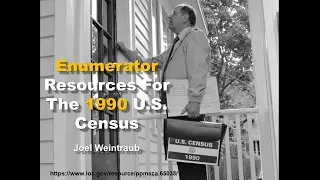 Enumerator Resources For The 1990 U.S. Census
