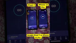 Google Pixel 7 vs iPhone 13 Pro 5G Speed Test #shorts #facts #pixel7 #iphone13pro