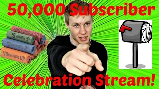 QUIN'S COINS 50,000 SUBSCRIBER CELEBRATION STREAM! COIN ROLL HUNTING, MAIL OPENING, AND GIVEAWAYS!