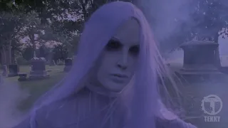 ANIMATED RISING GHOST LADY OF THE GRAVEYARD HAUNTED PROP