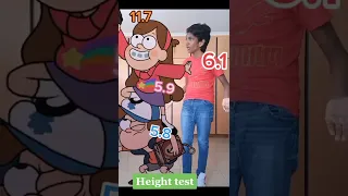 Gravity falls height test 📏 #shorts