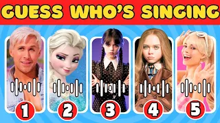 Guess Who Is Singing? Barbie,Ken,Elsa,Megan,Wednesday,super mario bros