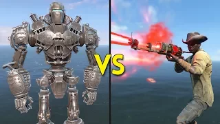 Fallout 4 - LIBERTY PRIME vs 250 PRESTONS - Battles #74