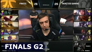 FNC vs IG Game 2 | Grand Final S8 LoL Worlds 2018 | Fnatic vs Invictus Gaming G2