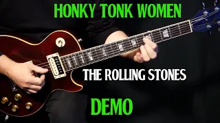 how to play "Honky Tonk Women" on guitar by The Rolling Stones | guitar lesson DEMO