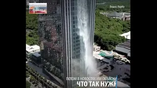 Daily Mail Водопад в небоскребе! Чудо инженерии создали в Китае