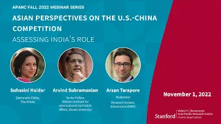 Asian Perspectives on the U.S.-China Competition: Assessing India’s Role | S. Haidar, A. Subramanian