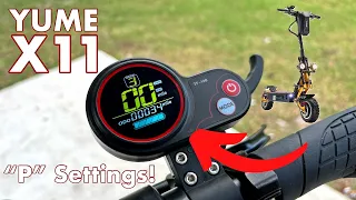 Yume X11 - (TF-100 Throttle) - "P" Settings - Adds Kickstart - MPH/KPH - Braking & More!