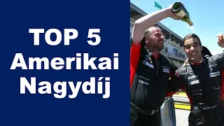 TOP 5 Forma 1-es Amerikai Nagydíj (mínusz Austin)