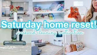 New ✨ SATURDAY HOME RESET! FAST & EFFICIENT CLEAN WITH ME! | Cleaning motivation | Cleaning videos