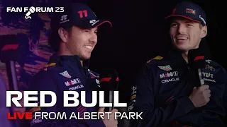 Max Verstappen & Sergio Perez on the Fan Forum Stage (2023) - 🔴 LIVE from Albert Park