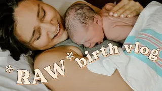 *RAW + EMOTIONAL* NATURAL LABOR VLOG: NO EPIDURAL / UNMEDICATED!