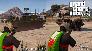 GTA 5 Online Weaponized Dinghy VS Patrol Boat #Shorts