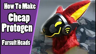 How To Make A Cheap Protogen Fursuit Head + PDF Template | Fursuit  Tutorial