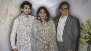 Armaan Malik with Mom Jyoti Malik and Dad Daboo Malik Cutest Family at Palak Muchhal Reception
