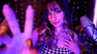 ASMR | Slow Hand Movements & Mirrored Skin Touching 💜 (With Whispers)