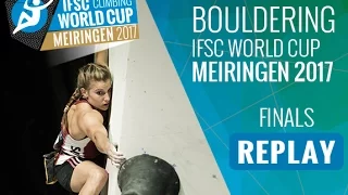 IFSC Climbing World Cup Meiringen 2017 - Bouldering - Finals - Men/Women