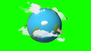 4K Planet Earth Globe Rotating   Green Screen   1