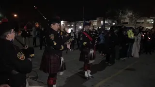 Candlelight vigil honors fallen Toledo police Officer Brandon Stalker