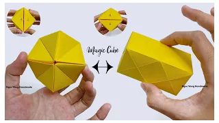 Origami - Magic cube • Đồ chơi biến đổi hình dạng bằng giấy by NGOC VANG Handmade